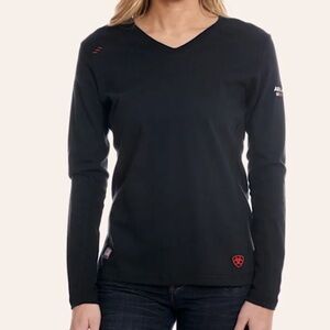 Women's Black FR ariat Long Sleeve Top